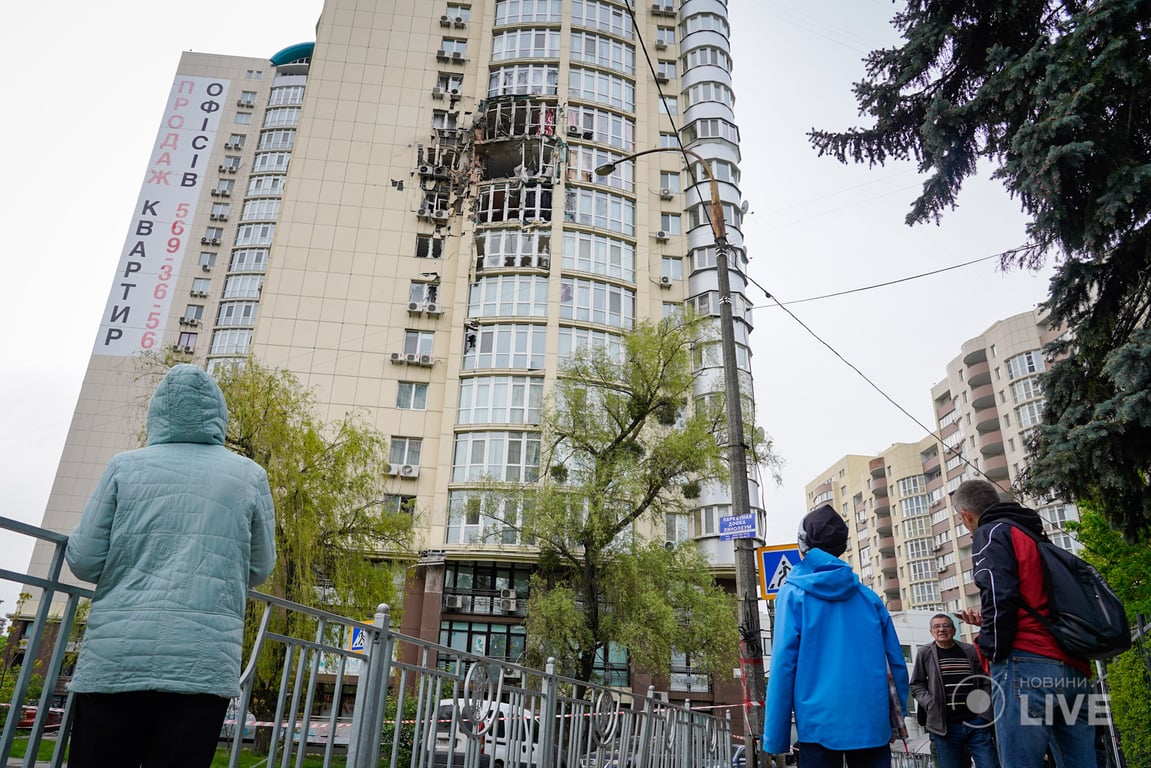 наслідки атаки дронами Київ 8 травня