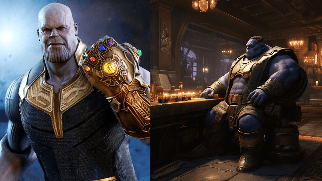 Штучний інтелект нагородив Таноса ожирінням: фото