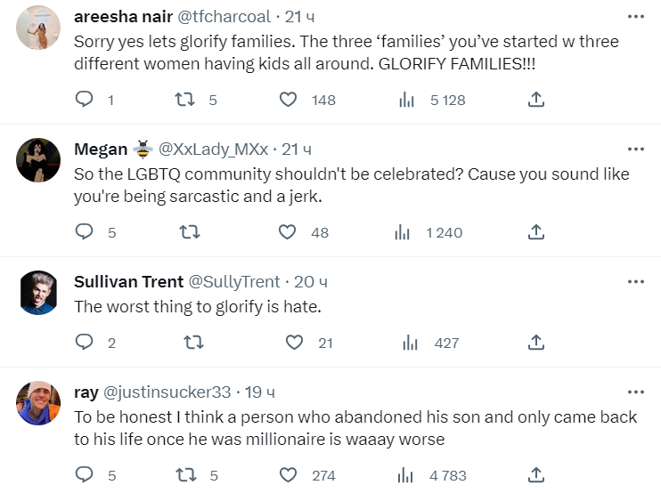 Коментарі зі сторінки Джеремі Бібера