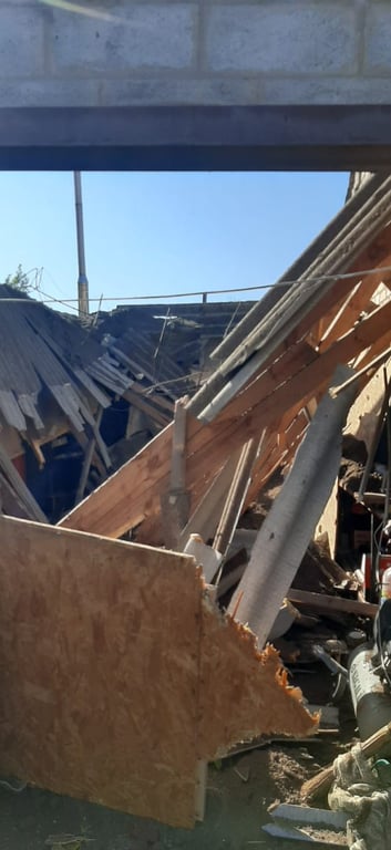 Разрушения в Запорожской области