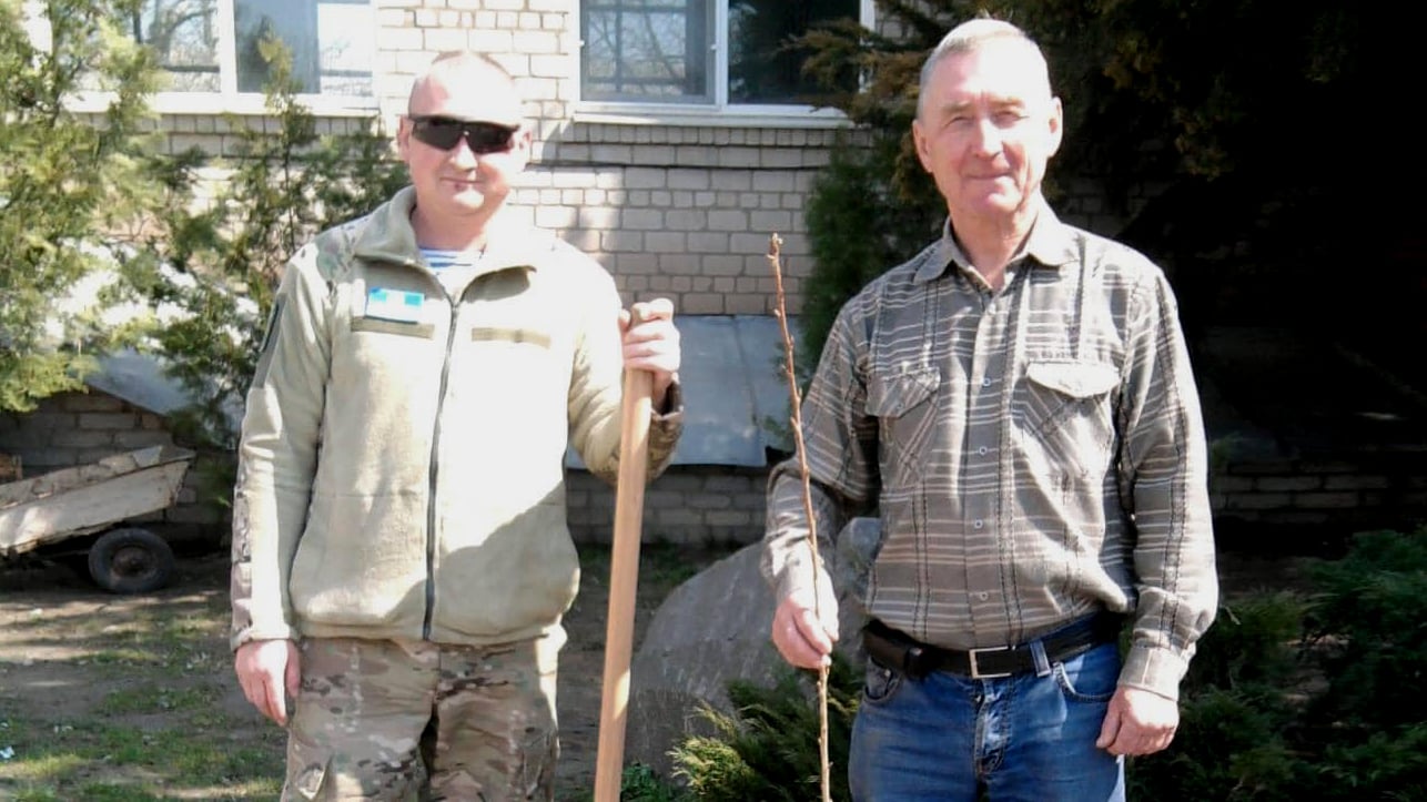 Дмитро Марченко з батьком