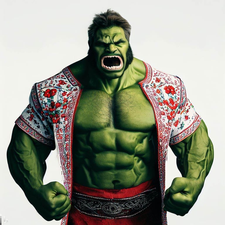 герої коміксів у вишиванках