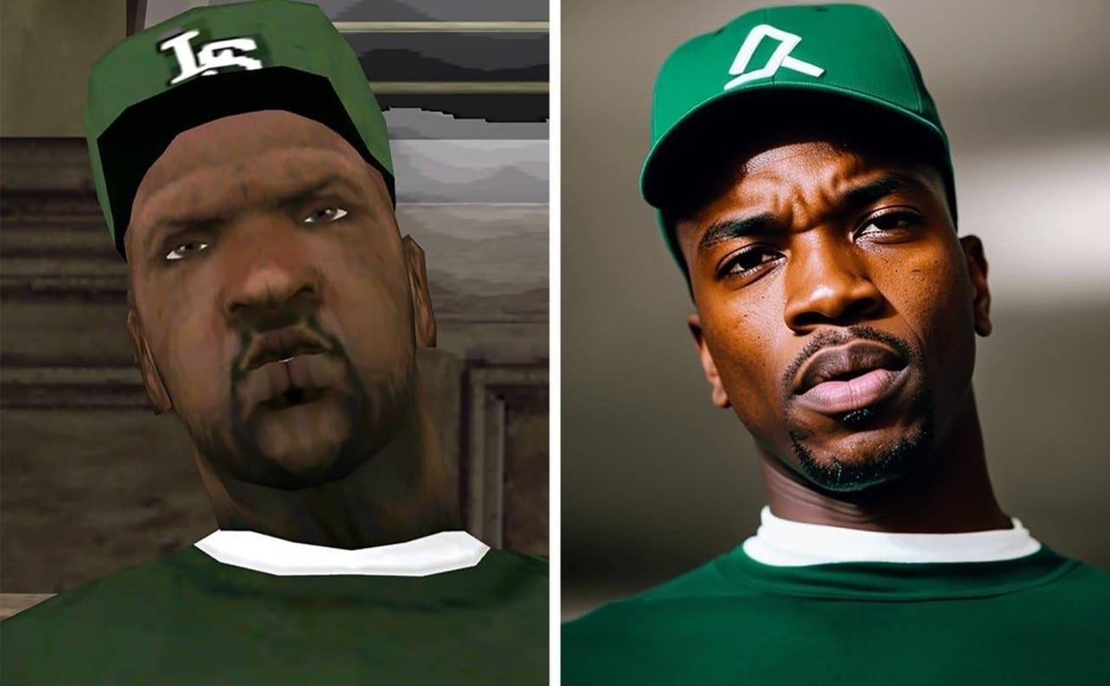 Фото героїв GTA: San Andreas від ШІ