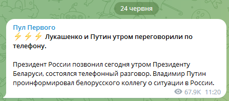 Білоруси про дзвінок Путіна Лукашенку