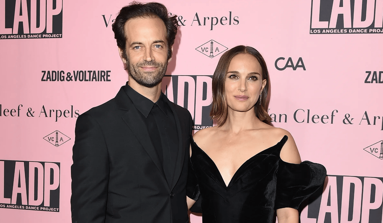 Натали Портман со своим мужем Бенжаменом Мильпье