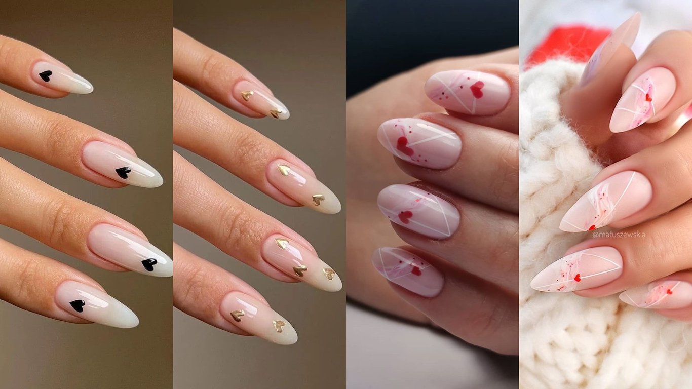 Маникюр на День святого Валентина — идеи рисунков