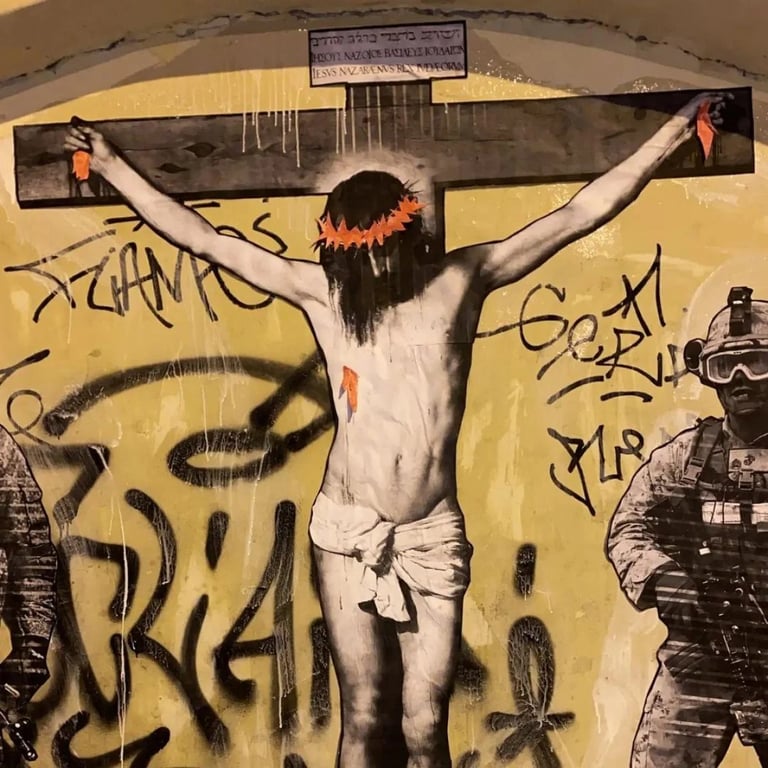 антивоєнний малюнок в Петербурзі