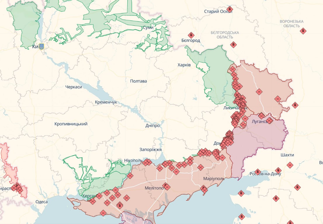 Онлайн-карта бойових дій від DeepState