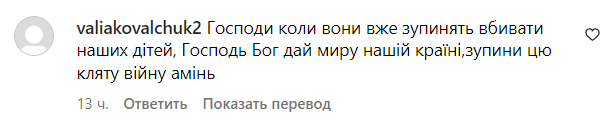 Коментарі зі сторінки Насті Каменських