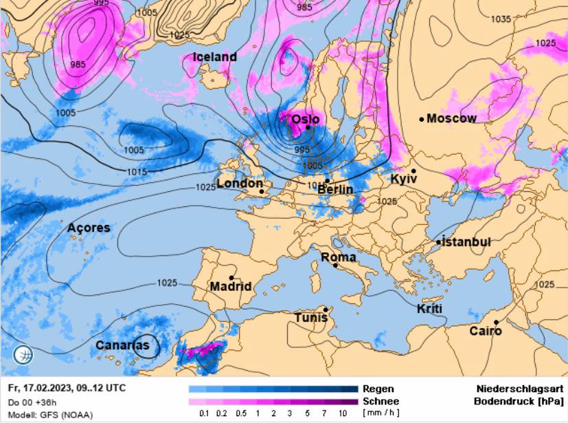 Погода в Украине на 17 февраля