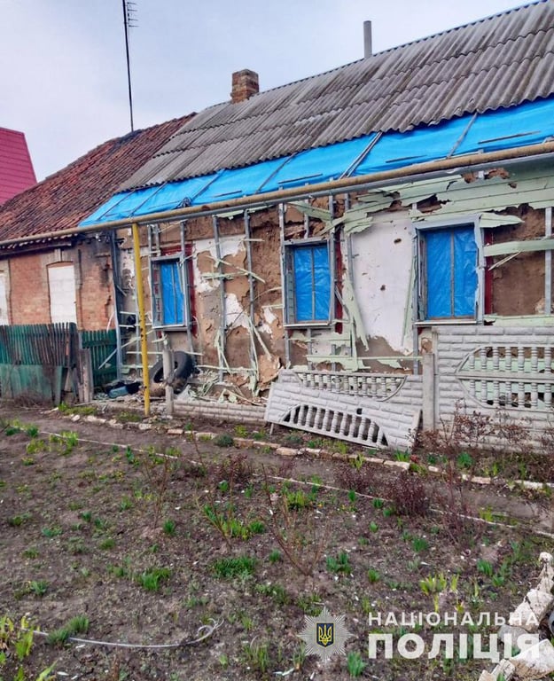 Последствия обстрела Запорожской области