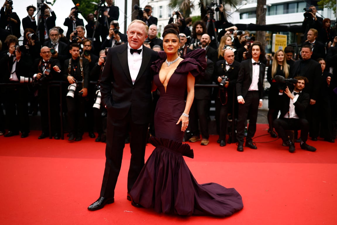 Акторка Сальма Гаєк з чоловіком. Фото: Reuters