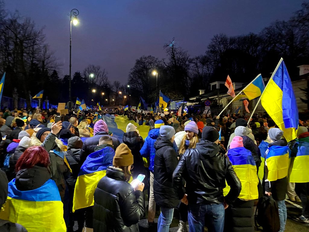 Марш солідарності з Україною у Варшаві