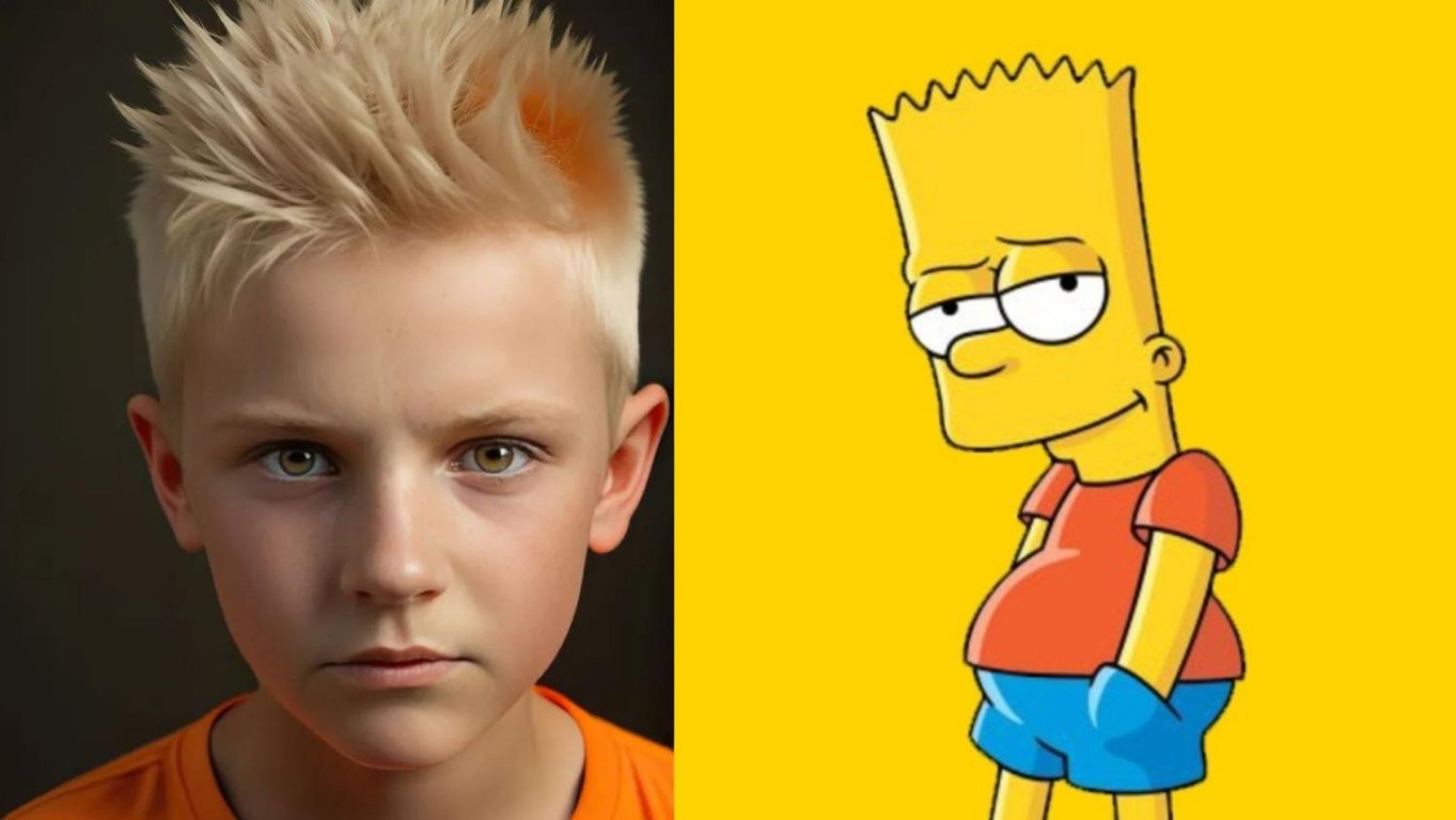 Як виглядав би Барт Сімпсон у реальному житті