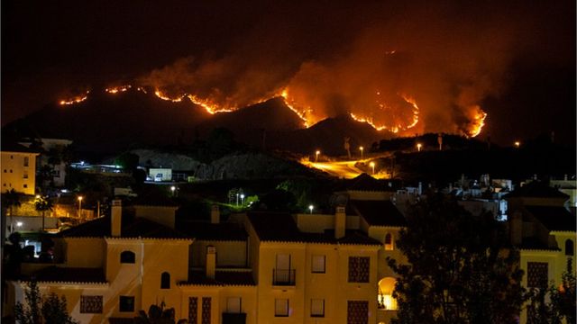 пожежа в Іспанії