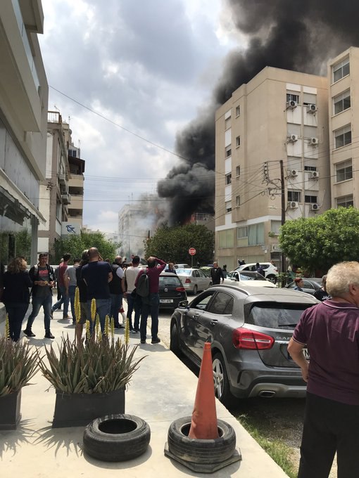 Пожар в русском культурном центре в Никосии. Фото: РИА-Новости