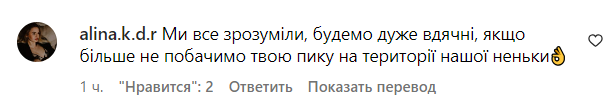 Коментарі зі сторінки Насті Каменських