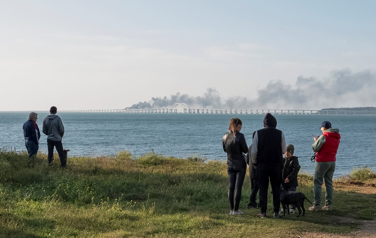 Пожежа на Кримському мосту