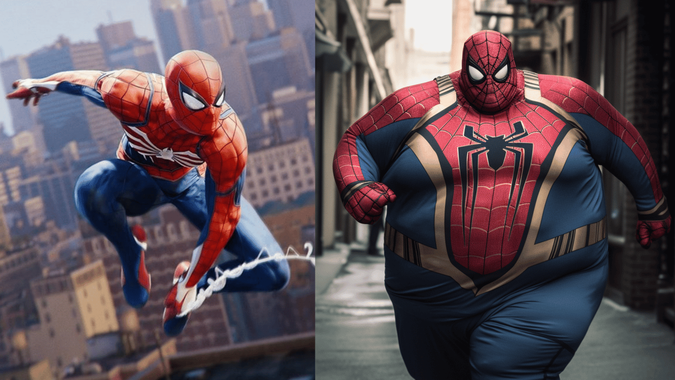 Як виглядає Людина-павук з зайвою вагою: фото штучного інтелекту