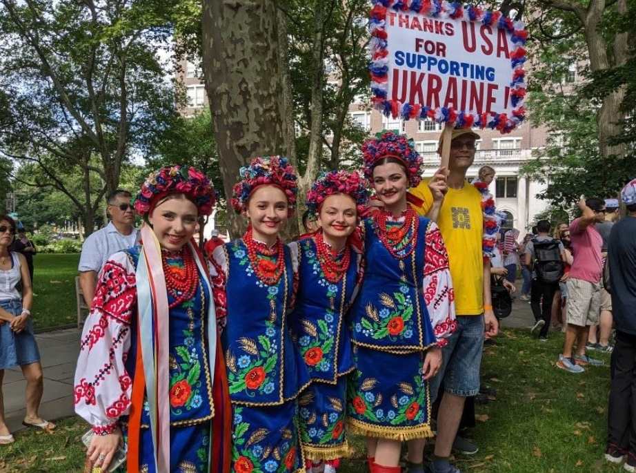 Українці відзначають День Незалежності США у Філадельфії, 4 липня 2023 року. Фото: Уляна Бойчук