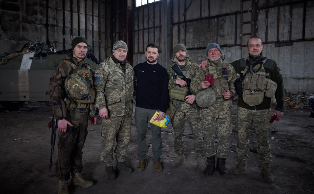 Зеленський на Бахмутському напрямку 22 березня