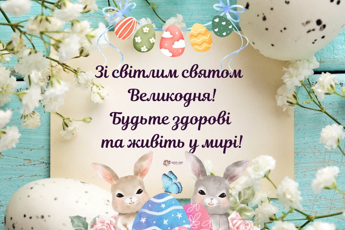 Привітання з Великоднем у картинках