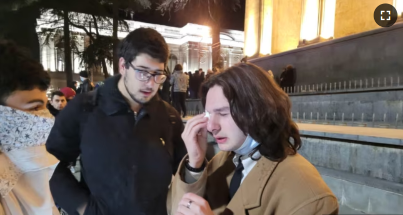 митинги в Грузии