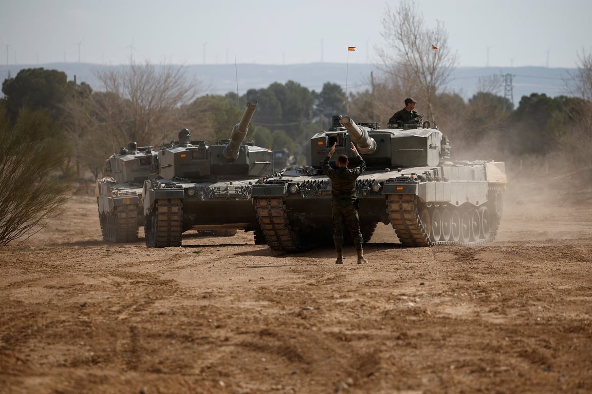 обучение на танках Leopard 2 в Испании