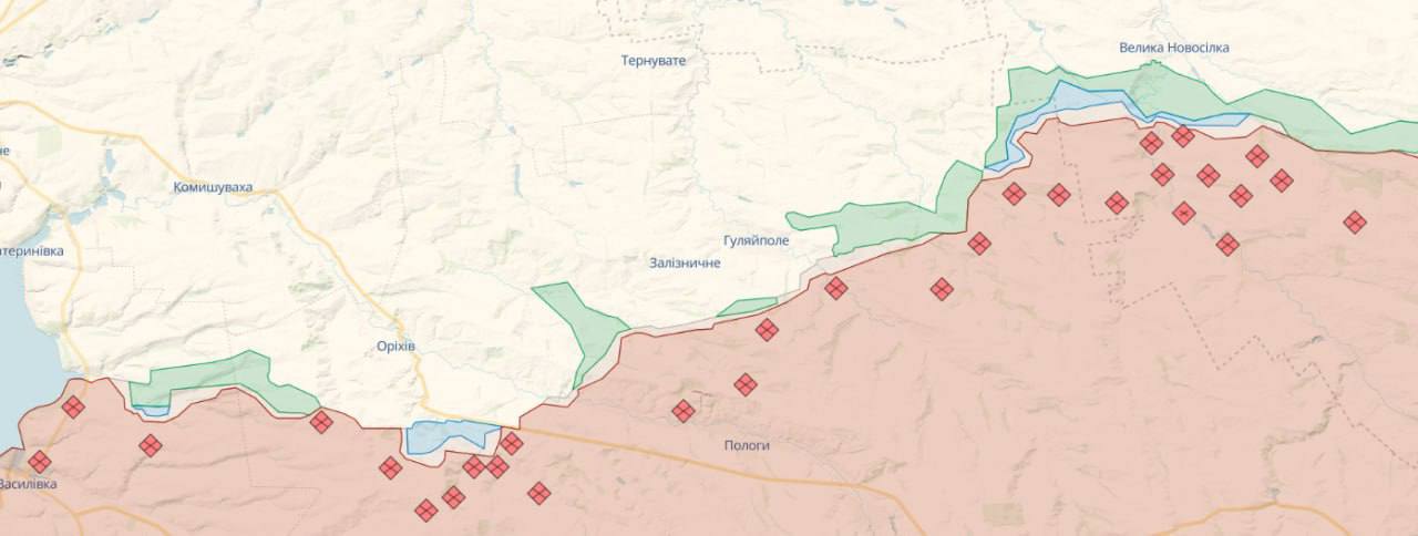 Карта звільнених територій