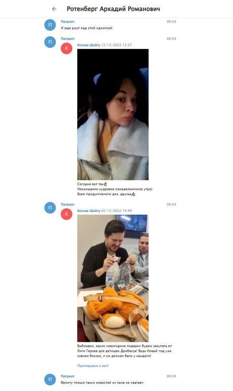 Переписка Рогозина