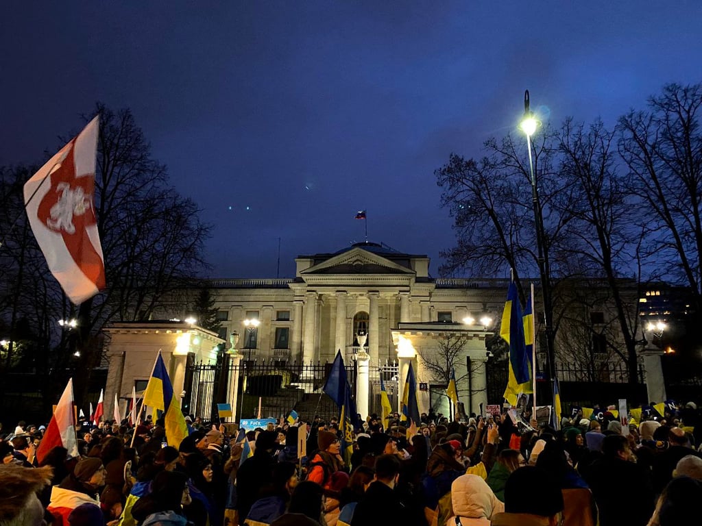 Марш солідарності з Україною у Варшаві