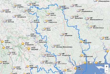 погода в Одессе 15 марта