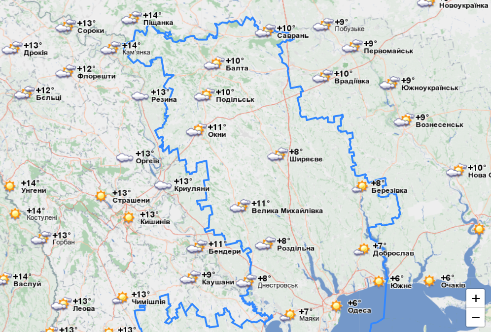 погода в Одессе 15 марта