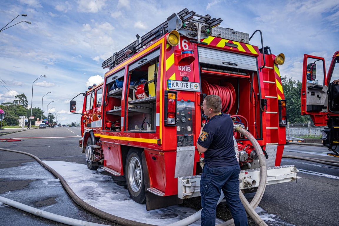 Пожар в Киеве