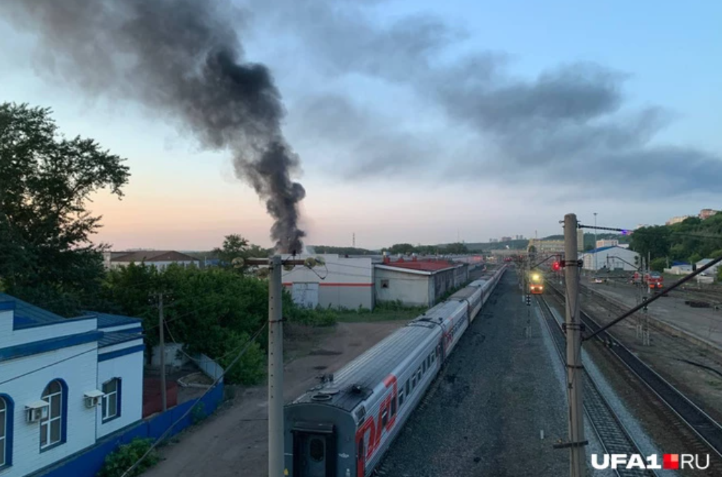 Пожежа в Уфі 9 червня 2023 року. Фото: ufa1.ru