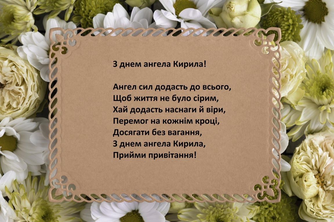 Поздравление ко дню ангела Кирилла
