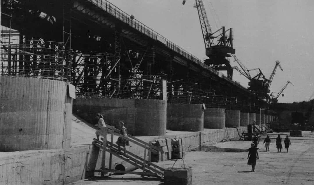 Как строилась Каховская ГЭС