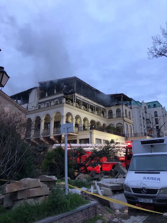 пожар в Грузии