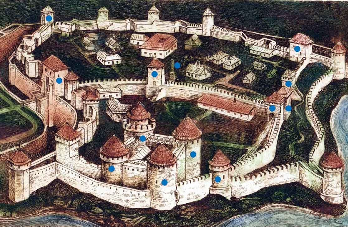 Акерманська фортеця, руйнування веж, Білгород-Дністровський