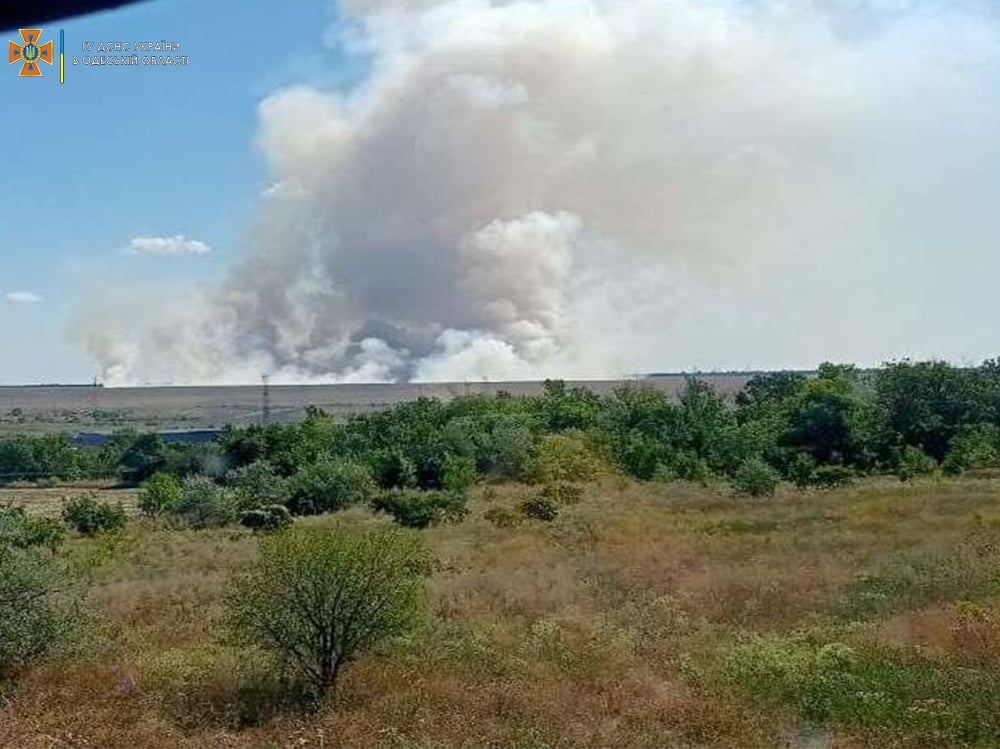 В Одеській області за добу 19 разів гасили загоряння на полях