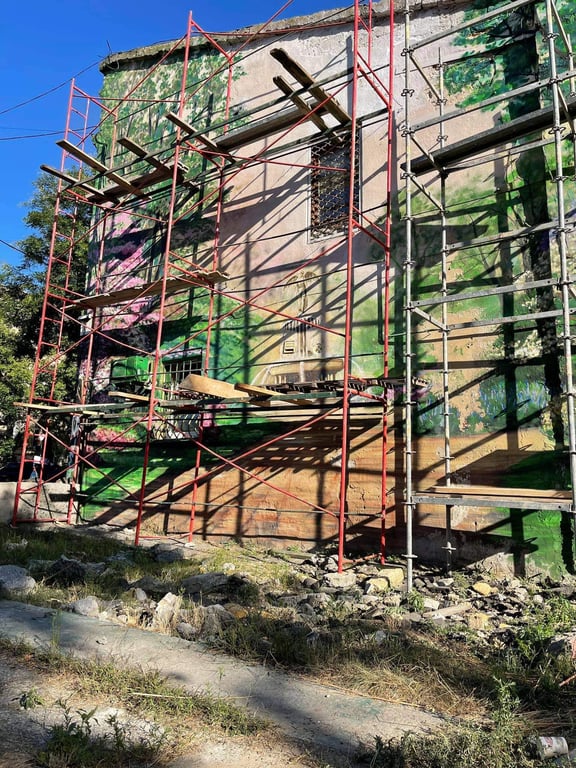 У центрі Одеси збираються знищити стінопис та сквер, який створили з