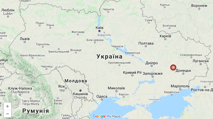 Землетрясение в Донецкой области