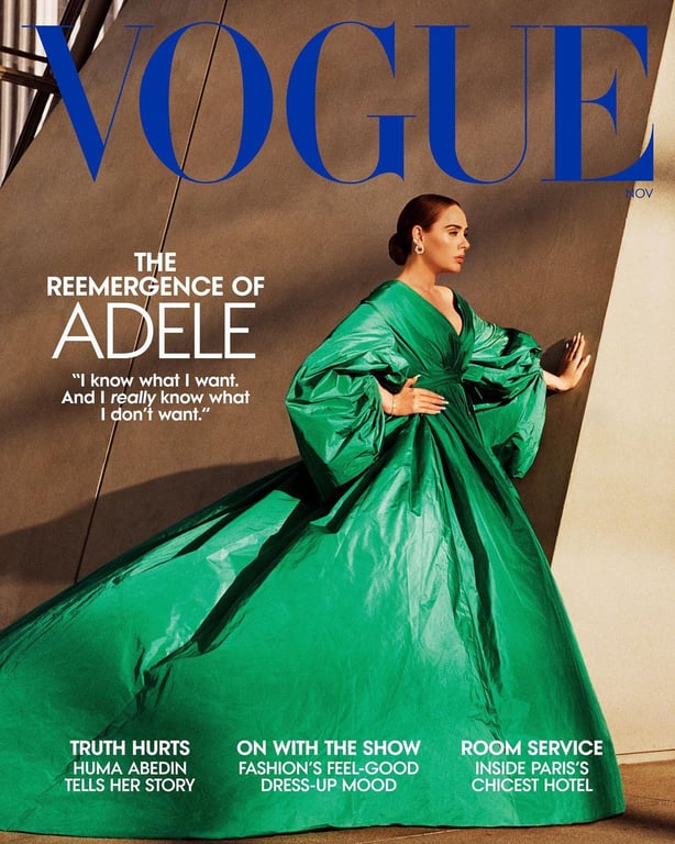 Адель в сьемке Vogue