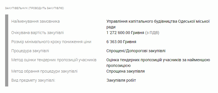 В Одесі нагляд за ремонтом мерії довірили комунальникам без аукціону