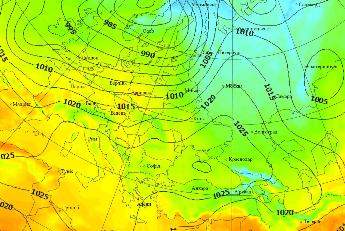 Погода на 20 жовтня