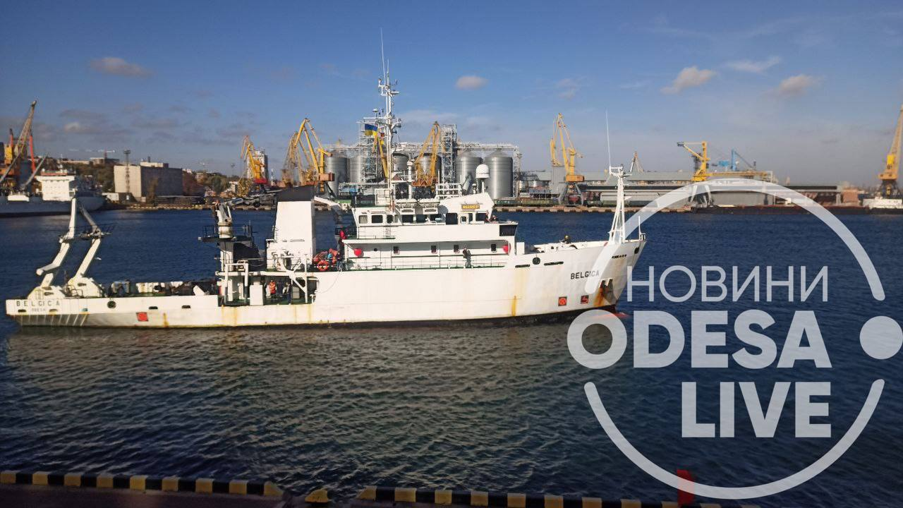 Исследовательское судно Belgica прибыло на Одесский морвокзал