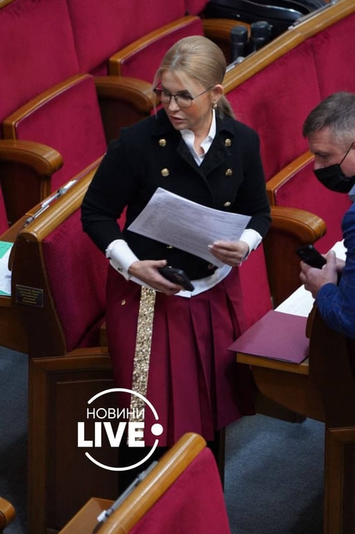 Юлия Тимошенко стильный образ в Раде