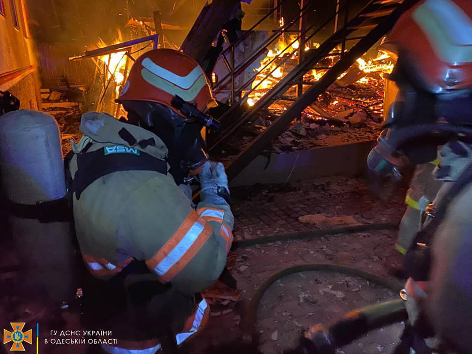 В Одесской области в Грибовке сгорела база отдыха Лаванда