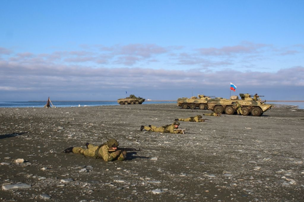 Росія проводить навчання морської піхоти у Криму