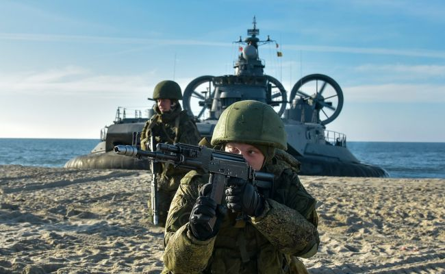 Росія проводить навчання морської піхоти в Криму